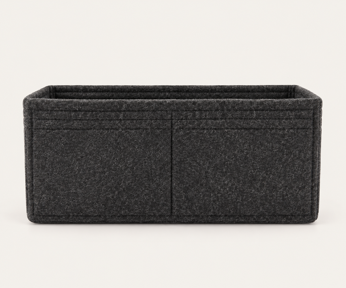 Luxe Reserve | Charcoal Bag Insert - 18.5 x 5 x 9 cm