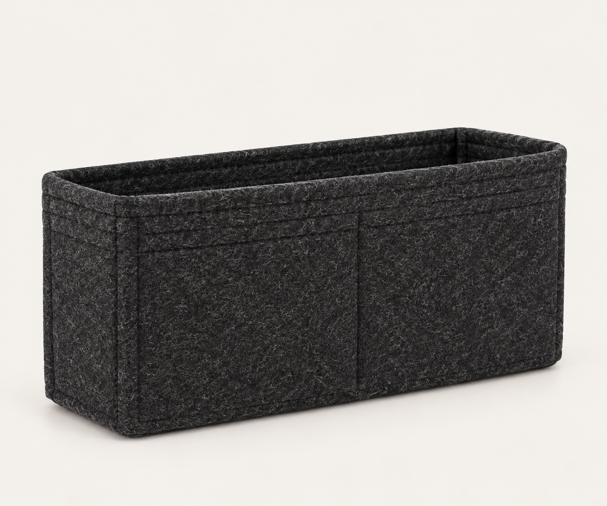 Luxe Reserve | Charcoal Bag Insert - 18.5 x 5 x 9 cm