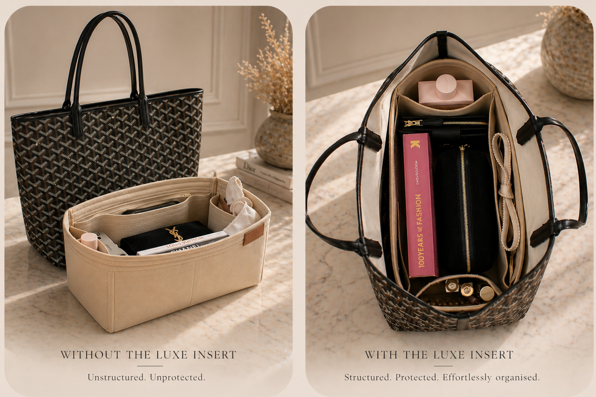 The Luxe Insert - Bespoke Luxury Organizational Handbag Inserts